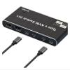 L6AS0F7 HDMI 2.1 8K 2x1 Thunderbolt 4 USB C KVM Switch 100W PD Charge 4K 144Hz Type C KVM Switch Switcher for 2 Laptop M*ac*Book 1 Monitor view 1