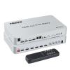 L6AS0F7 4 Port USB HDMI KVM Matrix 4x2 Dual Monitor 4K 60Hz HDMI Matrix Switch Splitter Audio Video Converter Support USB Keyboard Mouse(US Plug) view 1