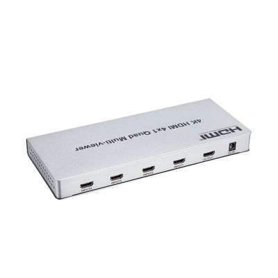 D3LX0Z1 4K HDMI 4x1 Quad Multi-viewer with Seamless Switching 4 in 1 Out Video Splitter for 4 TV Screen(UK)