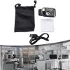 Portable Mobile Phone Microscope - 200x Magnification, HD Identification Jewelry Magnifying Lens Lightweight, Supports 2X/5X/10X Camera Magnification(Black) view 3