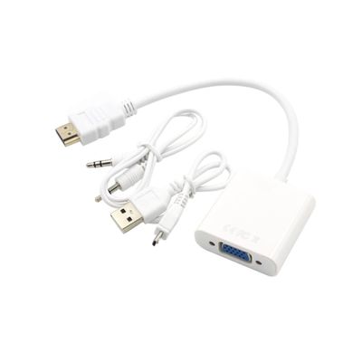 ARTIBETTER to Vga Adapter Audio USB-Powered High-Resolution Converter for Computer Laptop Monitor Projector