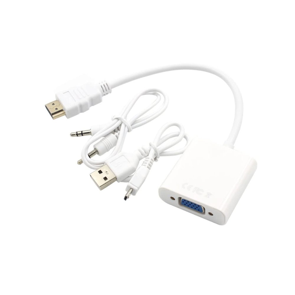 ARTIBETTER to Vga Adapter Audio USB-Powered High-Resolution Converter for Computer Laptop Monitor Projector
