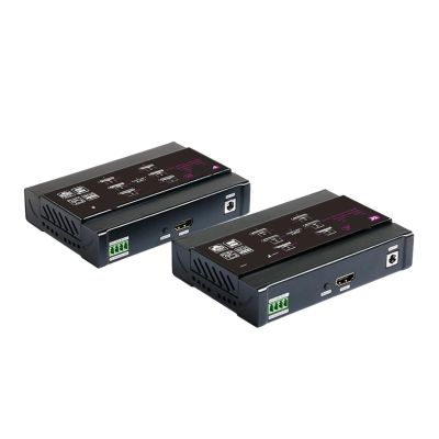 L6AS0F7 HD KVM Extender Extender 4K30HZ 4: 4: 4 Over UTP IP Support Gigabit POC Network Switch up to 383ft(EU Plug,2pair)