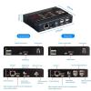 L6AS0F7 HD KVM Extender Extender 4K30HZ 4: 4: 4 Over UTP IP Support Gigabit POC Network Switch up to 383ft(EU Plug,2pair) view 2