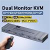2x2 Dual Monitor KVM Switch HDMI+DP HDMI+HDMI DP+DP 4K 120Hz 2K 144Hz Share USB 3.0 Dual Dispaly Matrix 2 in 2 Out(DP DP,US Plug) view 3