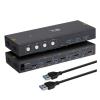 L6AS0F7 KVM Switch HDMI 4 in 1 Out Support Up to 4K@30Hz Four Device Switcher Keyboard and Mouse Printer Switch for PC Laptop view 1