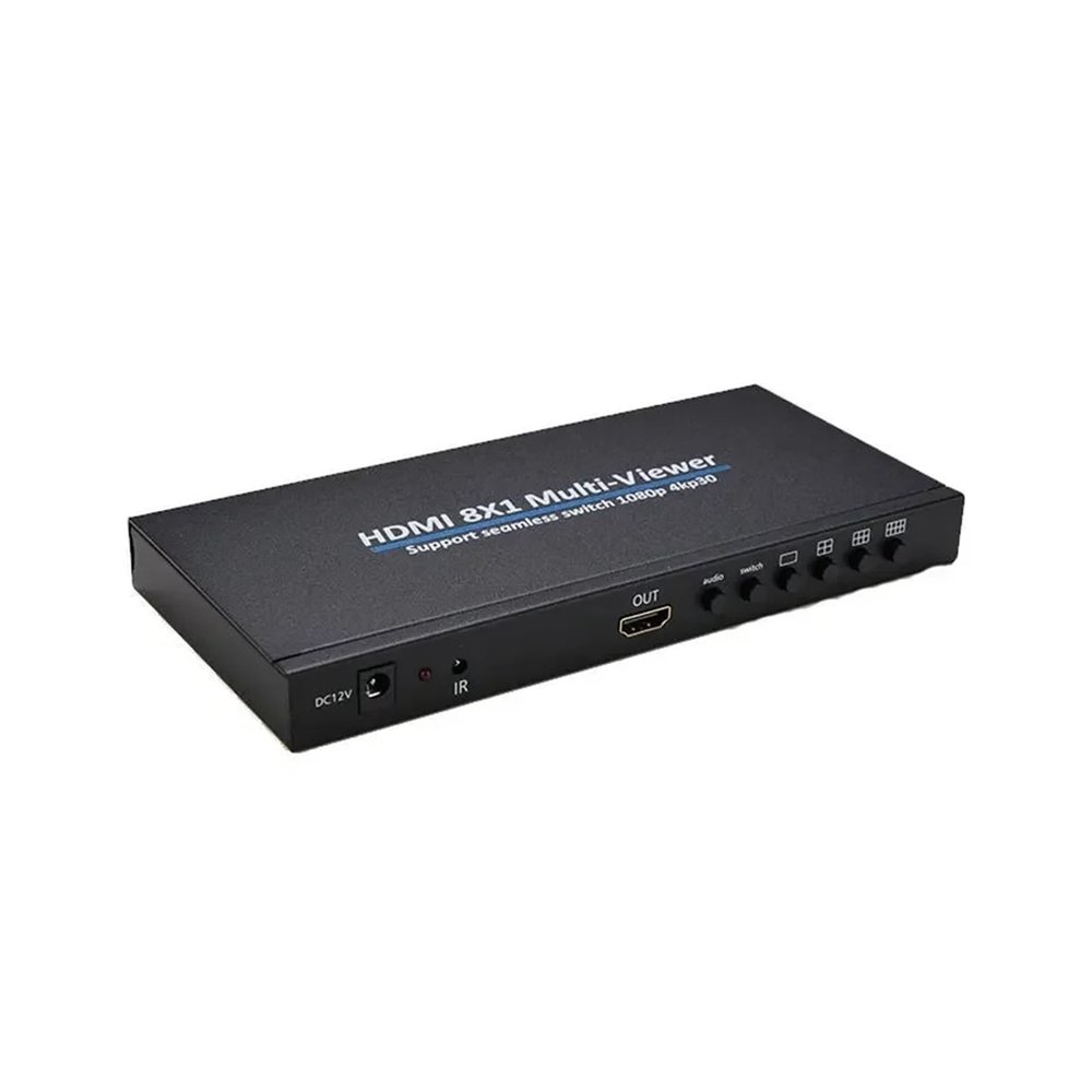 D3LX0Z1 1080P 16x1 HDMI Multiviewer Multi Screen Display Divider Seamless Switch 4x1 8x1 Quad Multi-viewer for PS4 PS5 Camera PC to TV(4x1)