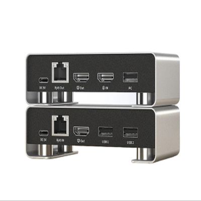 Y0S3QZ1 60m HDMI KVM Extender Over IP Rj45 Cat5e/6 1080P USB Ethernet Extender 196FT with IR EDID Control(US Plug)