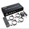 D3LX0Z1 4K 60Hz HDMI Multiviewer KVM Switch 4x1 USB Quad Multi-Viewer PIP 90 180 Flip for 4 PCs Share USB Keyboard and Mouse Control(with AU Plug) view 1