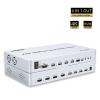 4K 60Hz KVM HDMI Multi-viewer 4X1 HDMI Quad Screen Multiviewer with Seamless 4 in 1 HDMI Multi viewer for USB Keyboard Mouse PC(4k 60Hz,EU Plug) view 2