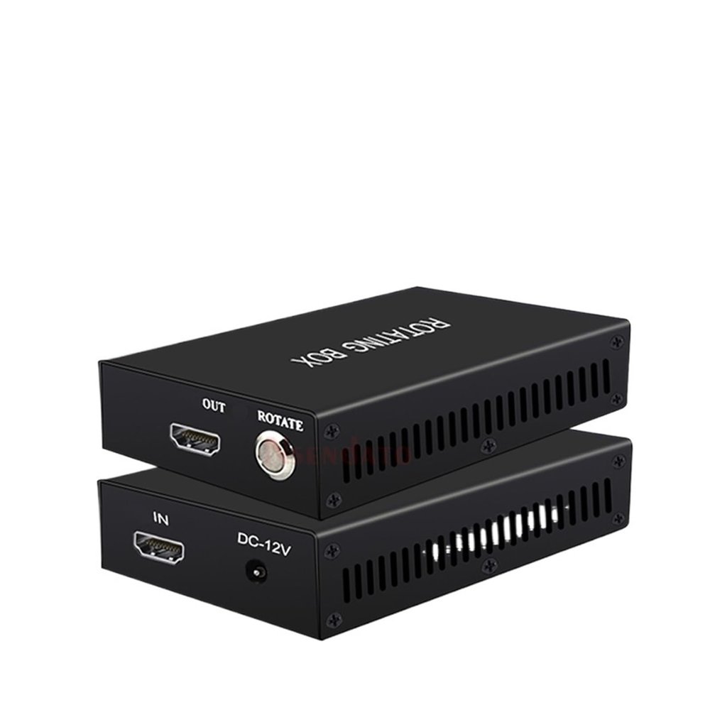 5MNG0Y8 HD TV Video Rotating Box Processor 1080P 60Hz Vertical Screen Portrait Mode Display 90 180 270 Degree Image Flip Switch(EU Plug)
