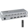 5MNG0Y8 KVM HDMI 4X1 Quad Multi Viewer Switch 4 in 1 Out Vedio Processor Screen Multiviewer Seamless 1080P Supports USB Keyboard Mouse(EU Plug) view 4