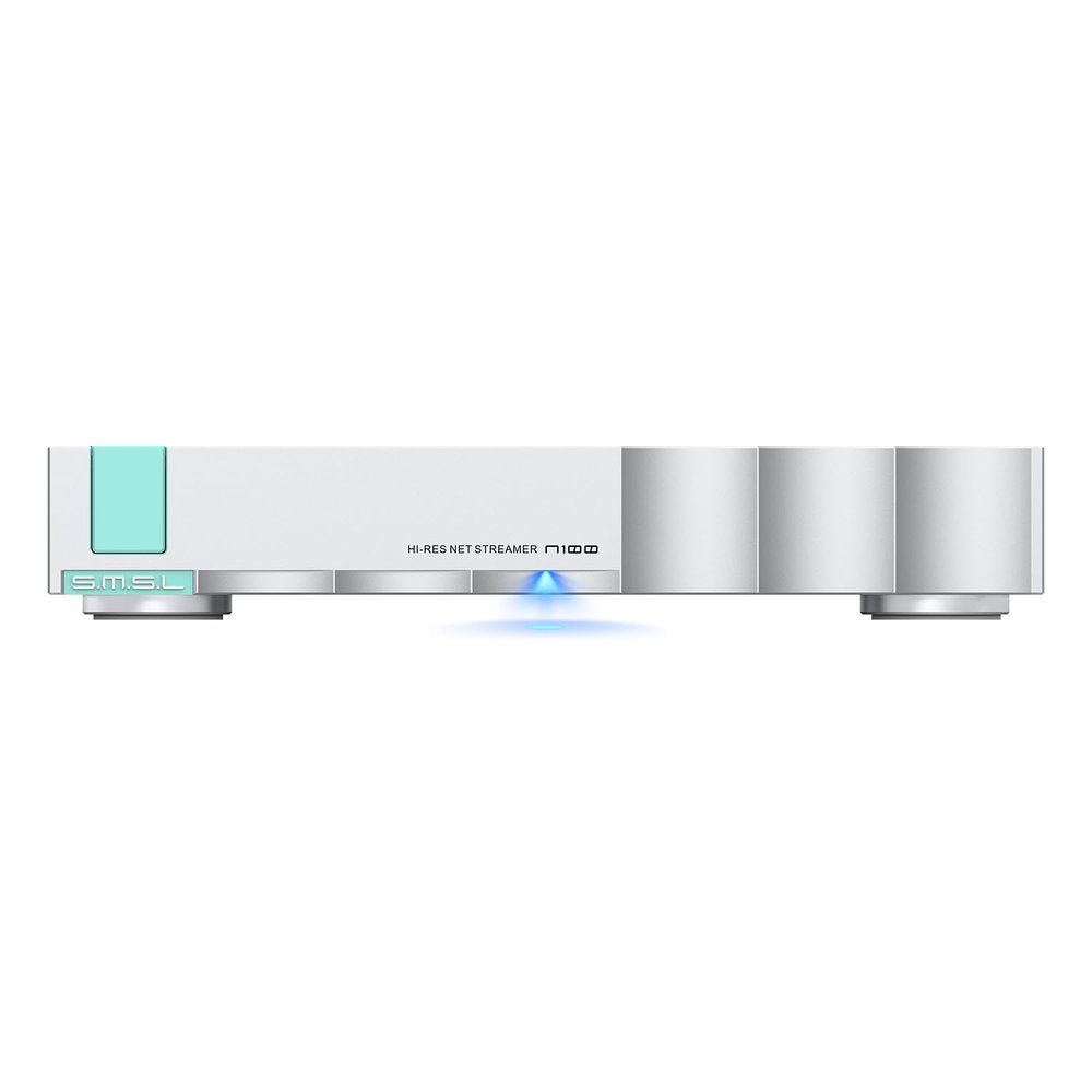 SMSL N100 Net Streamer Player Supports Tidal QOBUZ/Airplay/DLNA/ROON Connect CD Drives for Playing CD USB2.0 x2/USB3.0/LAN/WiFi InputCoaxial/Optical/USB/EBU/AES Output Connect MQA Decoder