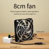 8cm USB Cooling Fan Exhaust Fan for Cooling and Ventilation Suitable for Electronics and Pet Houses Adjustable Speed view 3