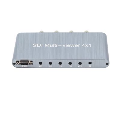 5MNG0Y8 SDI 4x1 Quad Multiviewer Switcher Simultaneously 1080P 60Hz HDMI Quad Screen Multiviewer Switch Seamless Wall-mountable(EU Power Adapter)