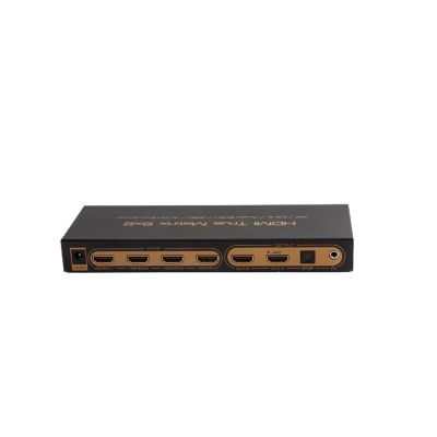 6x2 HDMI Matrix PIP HDMI 6X2 Matrix Audio Extractor HDMI ARC 4K/30Hz Matrix HDMI 6 in 2 Out Switch Splitter with Audio Out(AU Power Adapter)