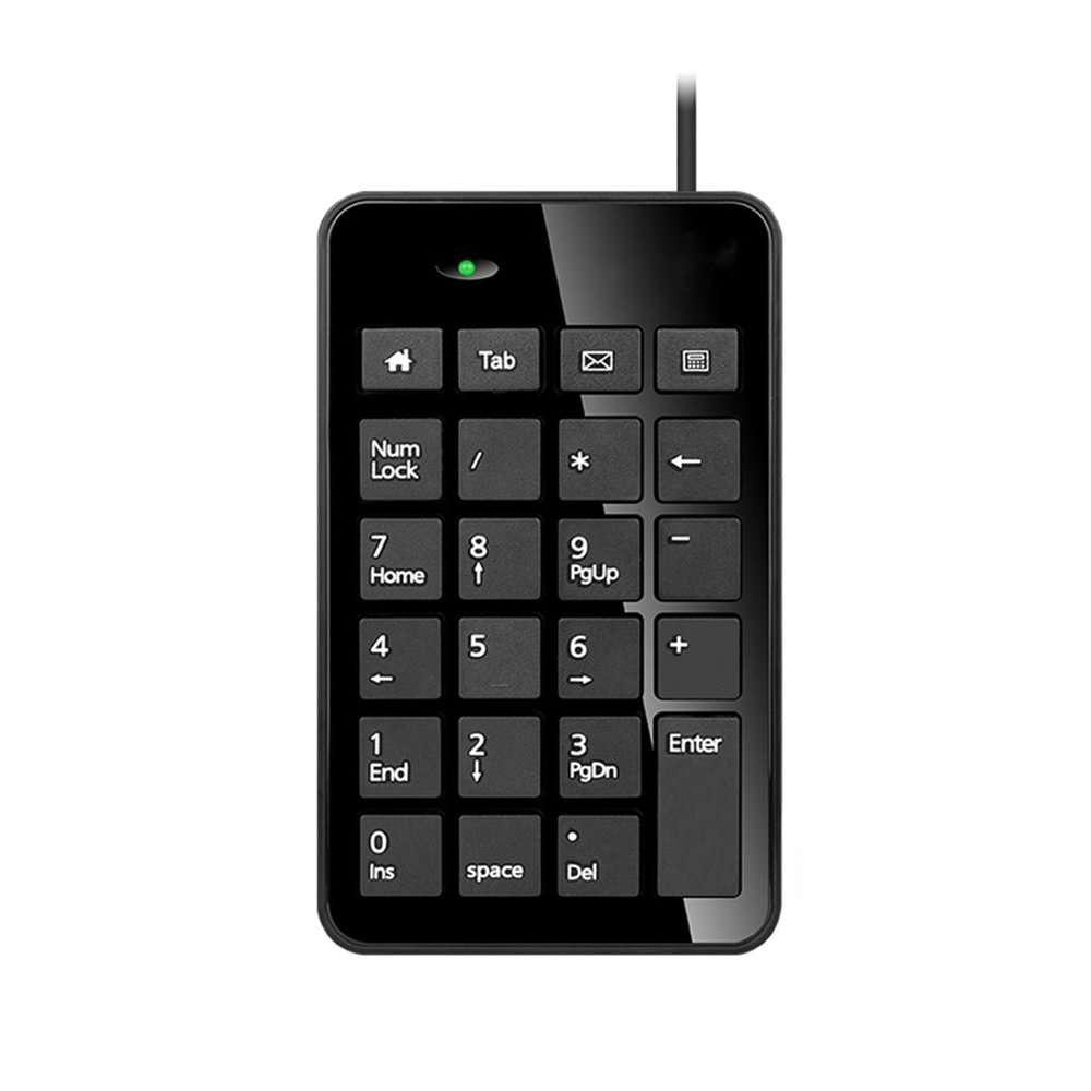 Mechanical Keycaps 23 Keys Numeric Keypad USB Number Keyboard Keycap for Laptop Desktop PC Computer Digital Numpad