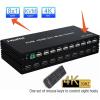 5MNG0Y8 4K KVM HDMI Multi-viewer 8x1 HDMI KVM Multi Viewer Seamless USB Synchronous Switch 8 in 1 Out Controller Support Mouse Traversal(8X1 KVM 4K30,EU Plug) view 2