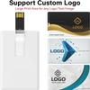 Custom Credit Card USB Flash Drive with Gift Box, 100 Pack Personalized Logo Flash Drive, Perfect for Non-Profits, Corporate Events & Promotional Giveaways (128, MB) view 3