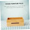 ARTIBETTER 2pcs Wood Cabinet Pulls, 96mm Hole Centers Coffee Drawer Handle view 2