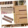 ARTIBETTER 2pcs Wood Cabinet Pulls, 96mm Hole Centers Coffee Drawer Handle view 3