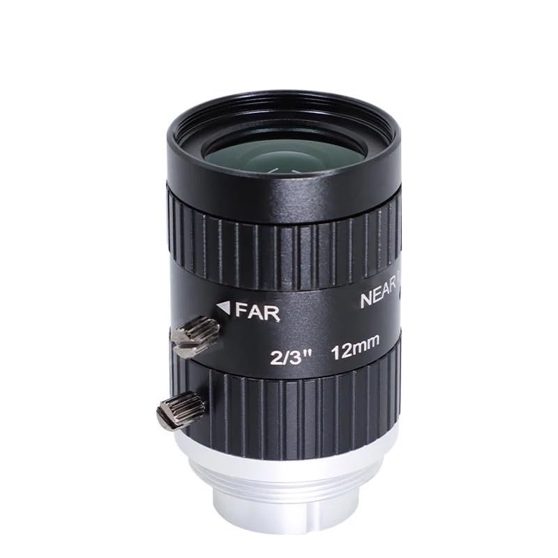 12mm Lens C-Mount Camera 10 megapixel 2/3 inch Sensor Size Machine Vision F2.8 Suitable for Industrial Cameras