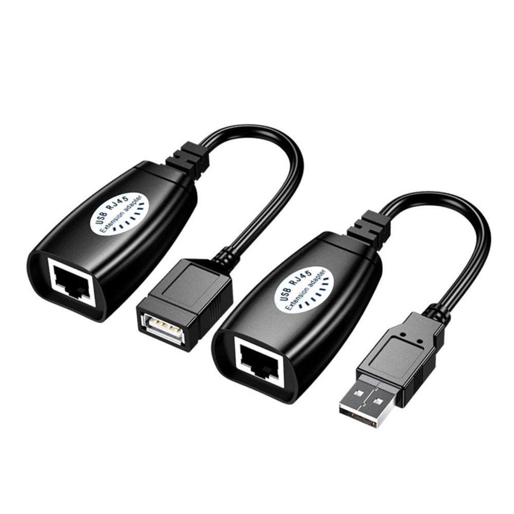 SECFOU USB Hub Ethernet Extender Network Cable Extender USB Extension Adapter