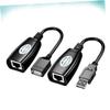 SECFOU USB Hub Ethernet Extender Network Cable Extender USB Extension Adapter view 4