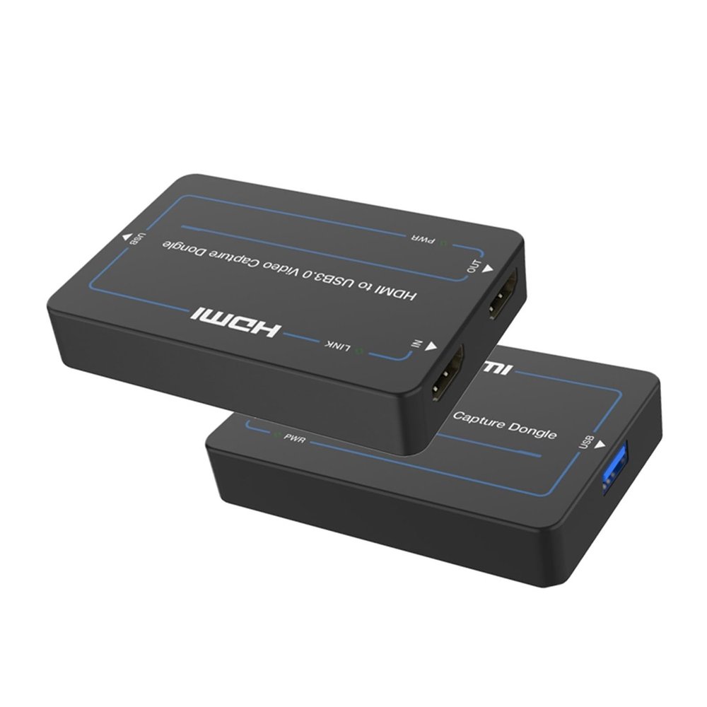 5MNG0Y8 4K HDMI-Compatible to USB Video Capture Card dongle Game Video Extractor Switcher Video Adapter Converter USB3.0 Sharing Switch