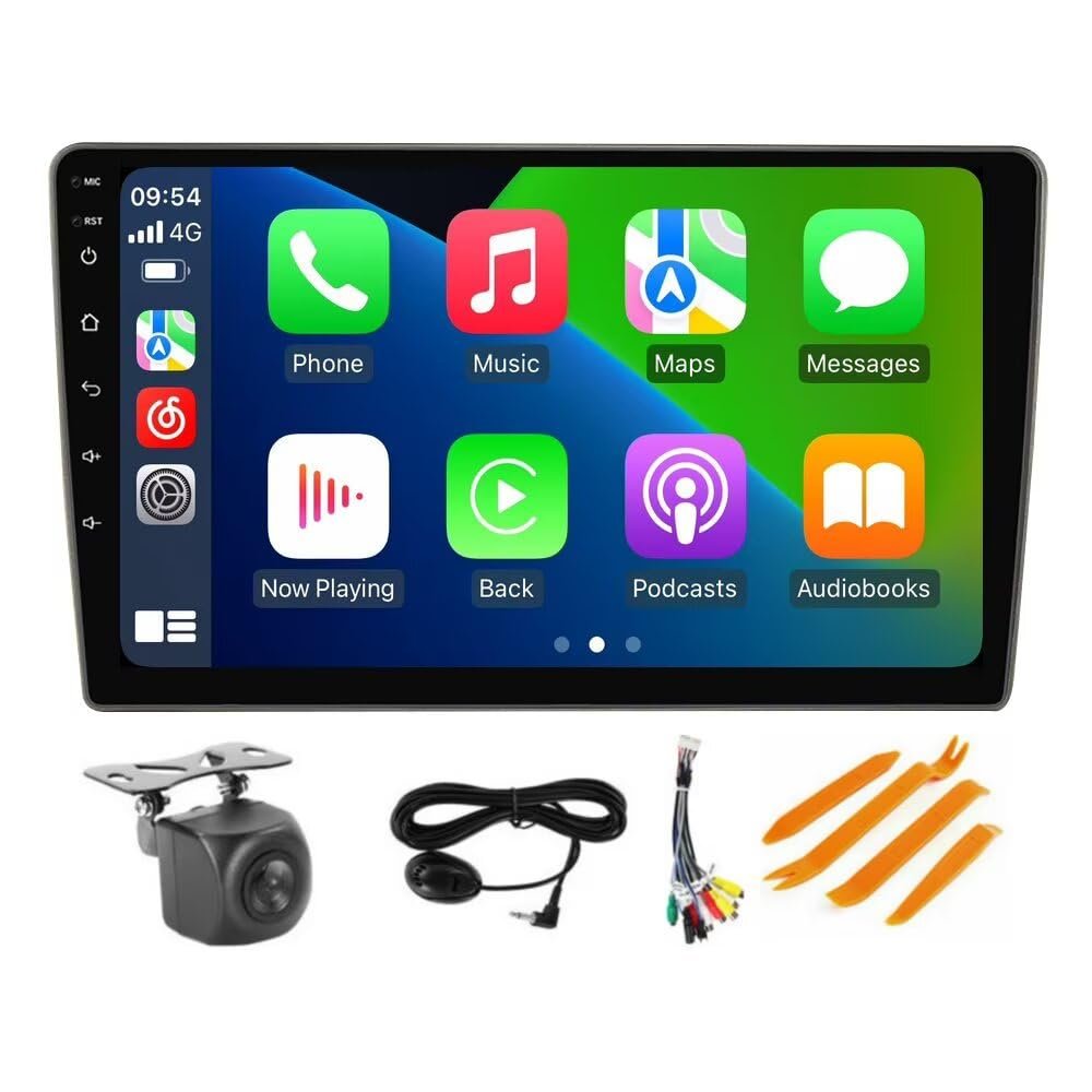 Android Stereo for 2004-2019 Toyota Hiace - 9" IPS Touch Screen Built-in Car-Play Android Auto/GPS Navigation/5G WiFi/FM/SWC/AHD Camera