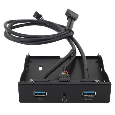 2 Ports USB A Front Panel, 3.5in Floppy Disk Panel with USB 19PIN and HD Sound Port for 7, 8, 10, 11, 2003, for OS X, for Linux