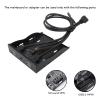 2 Ports USB A Front Panel, 3.5in Floppy Disk Panel with USB 19PIN and HD Sound Port for 7, 8, 10, 11, 2003, for OS X, for Linux view 3