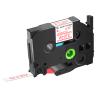 KCMYTONER 20 Pack Compatible for Ptouch TZe-222 TZ-222 Label Tape TZe222 TZ222 9mm 0.35 Inch White on Red Laminated Label Tape for PT-1130 PT-1160 PT-1170 PT-1170S PT-1180 PT-1180SC view 1