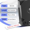 KCMYTONER 20 Pack Compatible for Ptouch TZe-222 TZ-222 Label Tape TZe222 TZ222 9mm 0.35 Inch White on Red Laminated Label Tape for PT-1130 PT-1160 PT-1170 PT-1170S PT-1180 PT-1180SC view 3