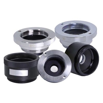 Optical Magnifier 1.5X 2X 2.5X 4X FA Industrial Lens C-Mount TV Extender Machine Vision Teleconverter Zoom CCTV Camera(2.5X C-Mount)