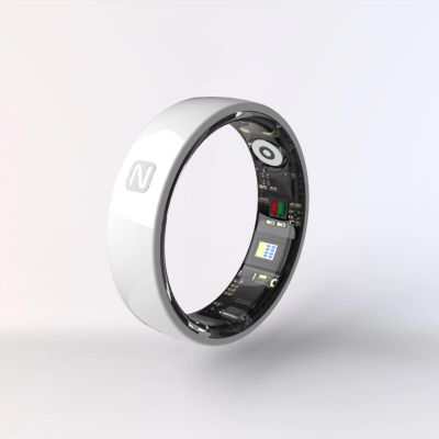 Yoidesu NFC Smart Ring Health Tracker, 5M IP68 Water Proof Ceramic Fitness Tracker Sports Ring for Men & Women, Multiple Sports Modes, Magnetic Charging, Sleep Monitoring, Step Tracking