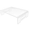 ZJchao Monitor Stand, Monitor Stand for Desk Acrylic Transparent Multifunctional Computer Monitor Stand Lightweight for School Office Home view 1