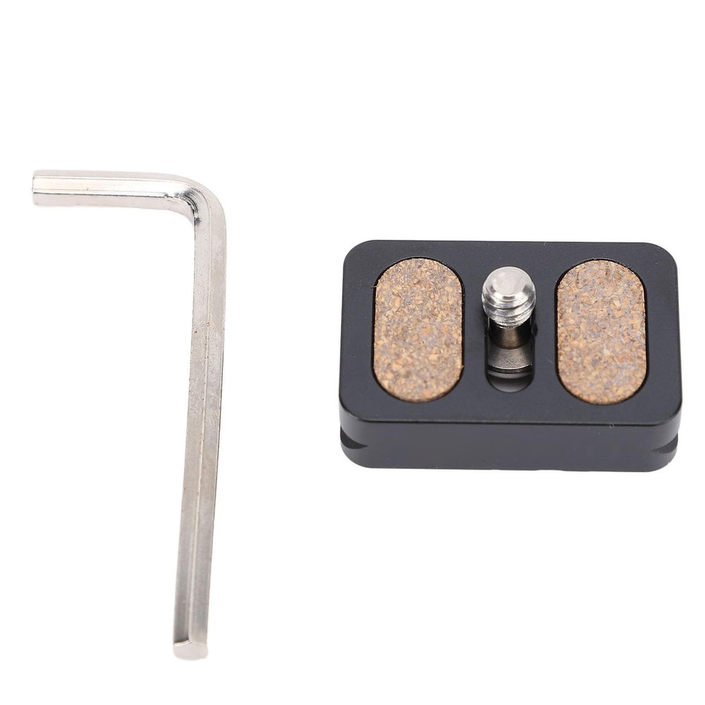 20MM Quick Release Plate, Camera Tripod Mount Plate with 1/4in Screw for Arca Clamp DSLR Mirrorless Action Compact Camera Tripod