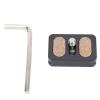 20MM Quick Release Plate, Camera Tripod Mount Plate with 1/4in Screw for Arca Clamp DSLR Mirrorless Action Compact Camera Tripod view 1