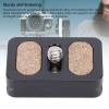20MM Quick Release Plate, Camera Tripod Mount Plate with 1/4in Screw for Arca Clamp DSLR Mirrorless Action Compact Camera Tripod view 2
