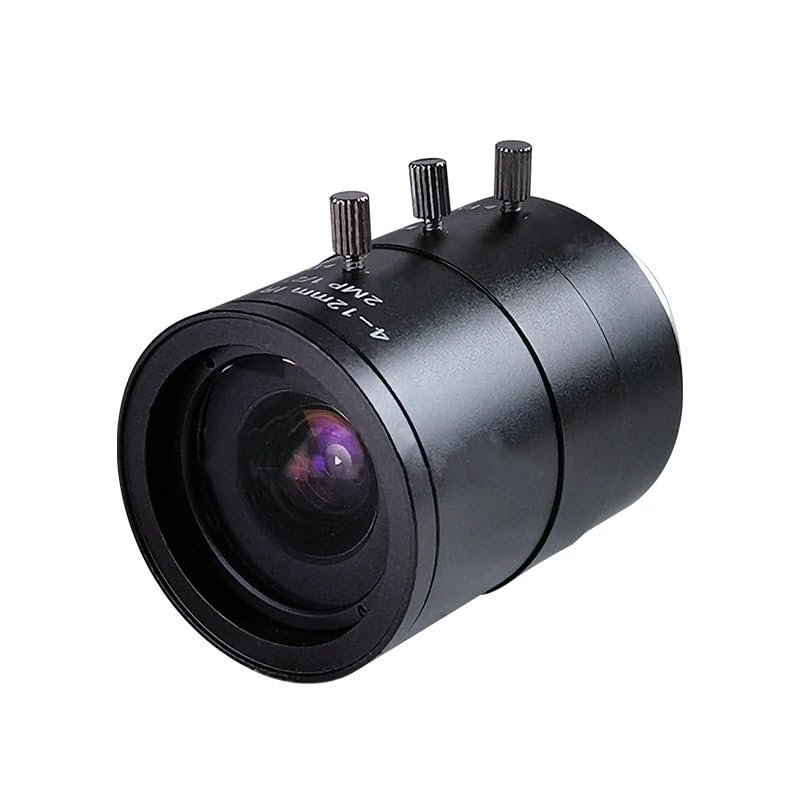 1/2" C-Mount 2.0 Megapixel 4-12mm Varifocal Manual Iris FA/Machine Vision Lens Varifocal HD Optical Camera Lens 2MP