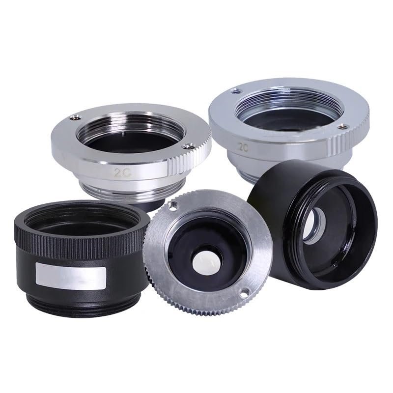 Optical Magnifier 1.5X 2X 2.5X 4X FA Industrial Lens C-Mount TV Extender Machine Vision Teleconverter Zoom CCTV Camera(2.0X CS-Mount)