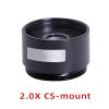 Optical Magnifier 1.5X 2X 2.5X 4X FA Industrial Lens C-Mount TV Extender Machine Vision Teleconverter Zoom CCTV Camera(2.0X CS-Mount) view 2