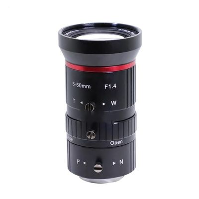 5-50mm Zoom Camera Lens 1/2.7 Inch Mount 5MP F1.4 Manual Aperture Parts Zoom Lens for Video Surveillance Cameras