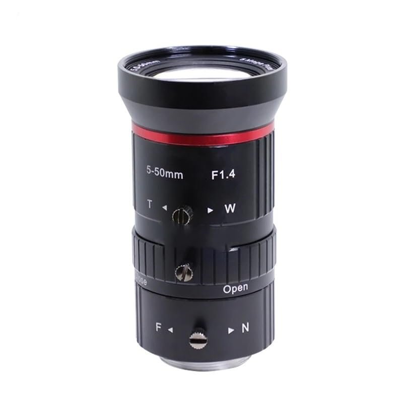 5-50mm Zoom Camera Lens 1/2.7 Inch Mount 5MP F1.4 Manual Aperture Parts Zoom Lens for Video Surveillance Cameras
