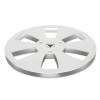 1/4 7 Inch Aluminum Alloy Empty Reel for Tape Recorders, 6 Hole Recording Takeup Reel, Silver view 2