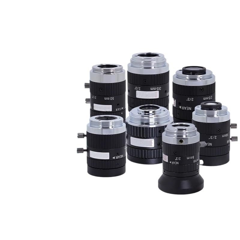 5MP C Mount 8mm 12mm 16mm 25mm 35mm 50mm Lens 2/3 inch Machine Vision Industrial Camera Manual Aperture F1.8(20mm FM2028MP5)