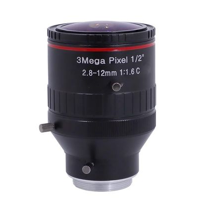 2.8-12mm Wide-Angle Zoom Lens C-Mount 1/2-inch 3MP Camera Lens Zoom