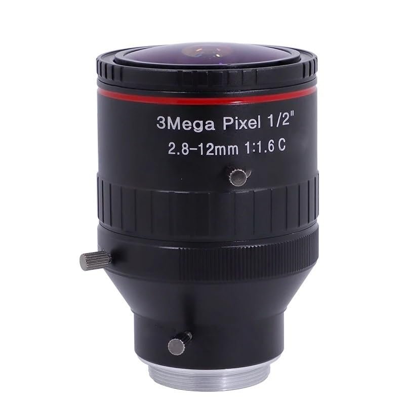 2.8-12mm Wide-Angle Zoom Lens C-Mount 1/2-inch 3MP Camera Lens Zoom
