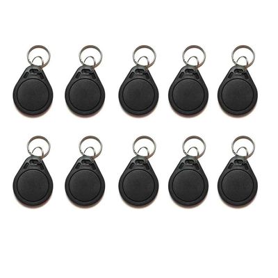 10 PCS 13.56 MHz UID Writable Rewritable Clone IC Smart Key Fobs, Compatible with MIFARE Classic 1K, RFID Blank Tag for Access Control Key Tag Rewritable (10)